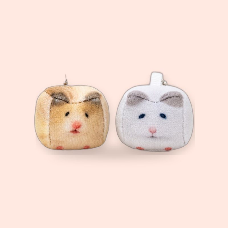 네모 햄찌 키링 2마리