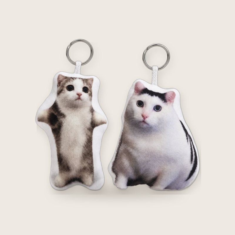 고양이 밈 키링 2개 세트
